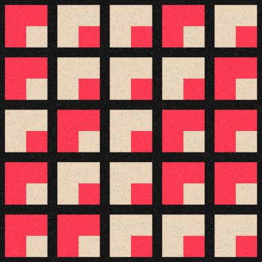 Soyut Geometrik Desen üretken hesaplama sanatı çizimi