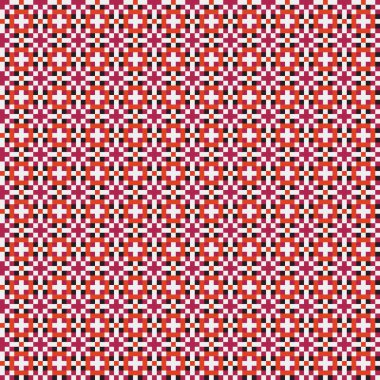 Soyut çapraz desenli üretken hesaplama sanatı çizimi