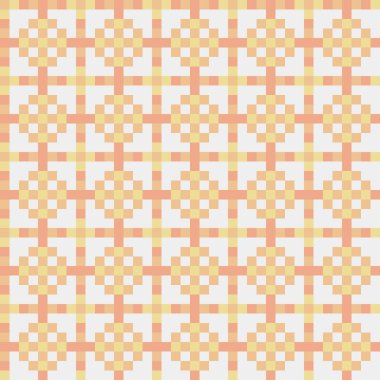 Soyut çapraz desenli üretken hesaplama sanatı çizimi