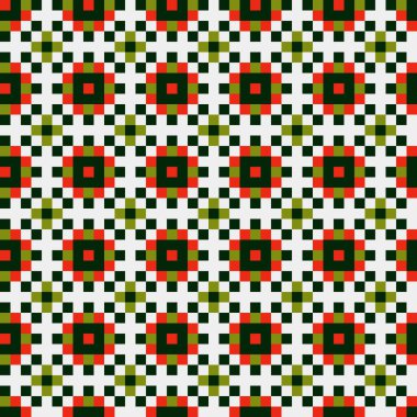 Soyut çapraz desenli üretken hesaplama sanatı çizimi