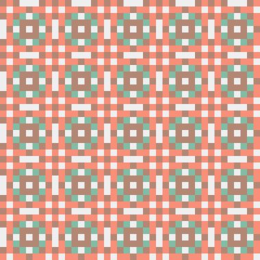 Soyut çapraz desenli üretken hesaplama sanatı çizimi