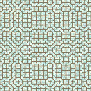 Soyut Geometrik Desen Üretken hesaplama sanatı, vektör illüstrasyonu