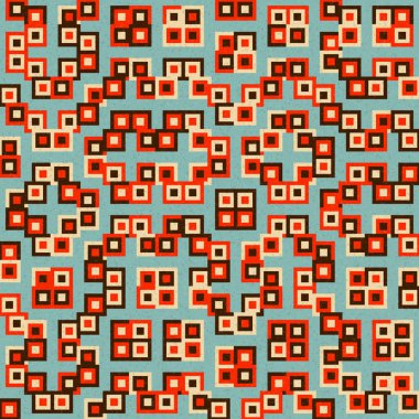 Soyut Geometrik Desen Üretken hesaplama sanatı, vektör illüstrasyonu