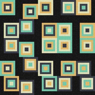 Soyut Geometrik Desen Üretken hesaplama sanatı, vektör illüstrasyonu