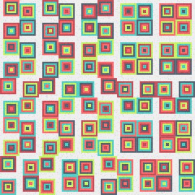 Soyut Geometrik Desen Üretken hesaplama sanatı, vektör illüstrasyonu