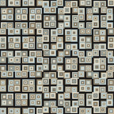 Soyut Geometrik Desen Üretken hesaplama sanatı, vektör illüstrasyonu