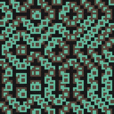 Soyut Geometrik Desen, hesaplama sanatı çizimi