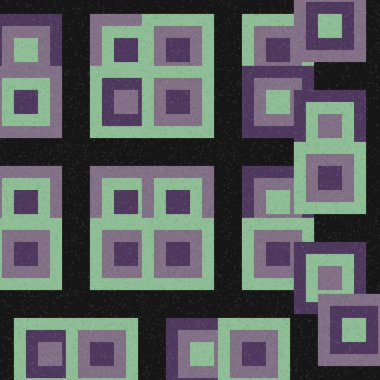 Soyut Geometrik Desen, hesaplama sanatı çizimi