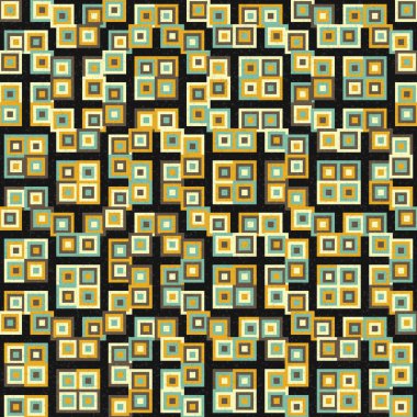 Soyut Geometrik Desen Üretken hesaplama sanatı, vektör illüstrasyonu