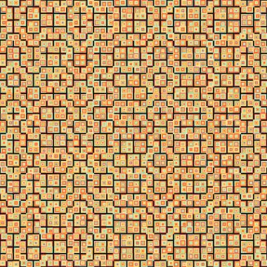 Soyut Geometrik Desen, üretken hesaplama sanatı, vektör illüstrasyonu