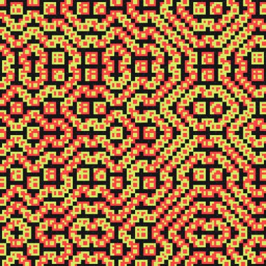 Soyut Geometrik Desen Üretken hesaplama sanatı, vektör illüstrasyonu