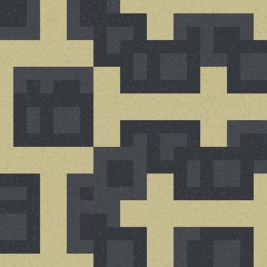 Soyut Geometrik Desen, hesaplama sanatı çizimi