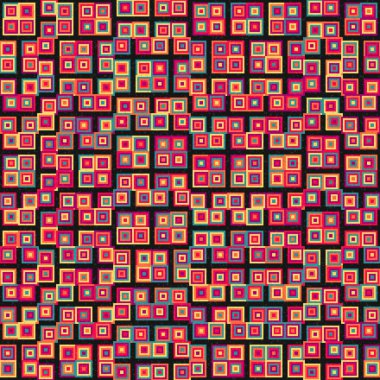 Soyut Geometrik Desen Üretken hesaplama sanatı, vektör illüstrasyonu