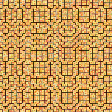 Soyut Geometrik Desen Üretken hesaplama sanatı, vektör illüstrasyonu
