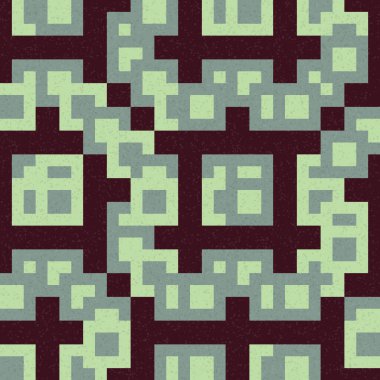 Soyut Geometrik Desen Üretken hesaplama sanatı, vektör illüstrasyonu