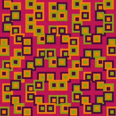 Soyut Geometrik Desen Üretken hesaplama sanatı, vektör illüstrasyonu