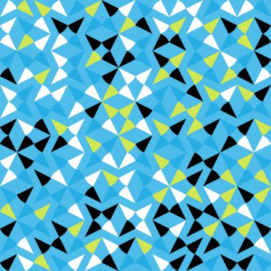 Soyut Geometrik Desen Üretken hesaplama sanatı, vektör illüstrasyonu