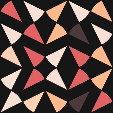 Soyut Geometrik Desen Üretken hesaplama sanatı, vektör illüstrasyonu