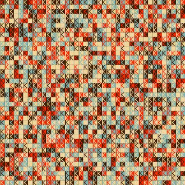 Soyut Geometrik Desen Üretken hesaplama sanatı, vektör illüstrasyonu