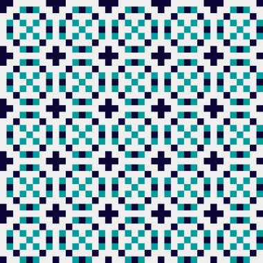 Soyut çapraz desenli üretken hesaplama sanatı çizimi