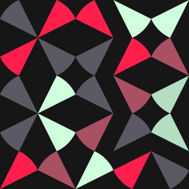 Soyut Geometrik Desen Üretken hesaplama sanatı, vektör illüstrasyonu