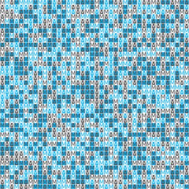 Soyut Geometrik Desen, hesaplama sanatı çizimi