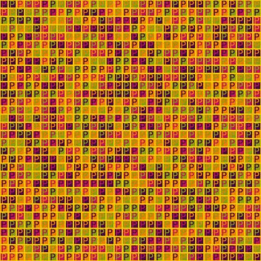 Soyut Geometrik Desen, hesaplama sanatı çizimi