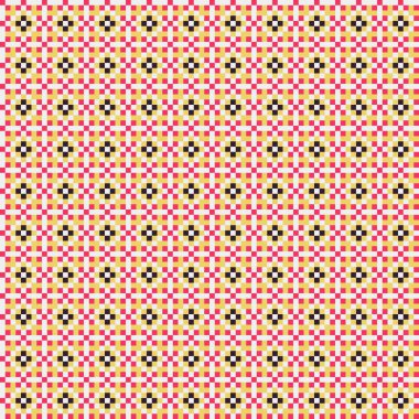 Soyut çapraz desenli üretken hesaplama sanatı çizimi