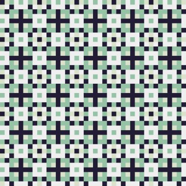 Soyut çapraz desenli üretken hesaplama sanatı çizimi