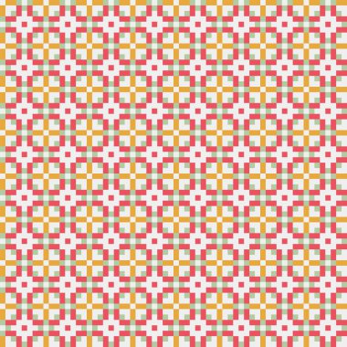 Soyut çapraz desenli üretken hesaplama sanatı çizimi