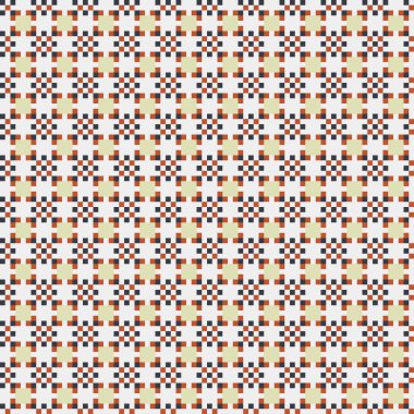 Soyut çapraz desenli üretken hesaplama sanatı çizimi