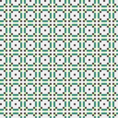 Soyut çapraz desenli üretken hesaplama sanatı çizimi