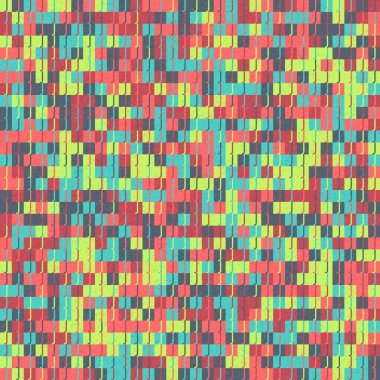 Soyut Geometrik Desen, üretken hesaplama sanatı, vektör illüstrasyonu