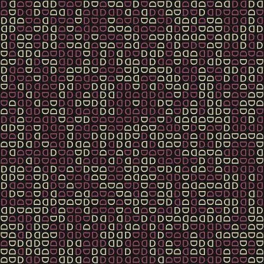 Soyut Geometrik Desen, üretken hesaplama sanatı, vektör illüstrasyonu