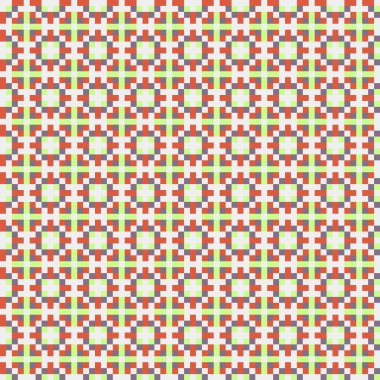 Soyut çapraz desen, üretken hesaplama sanatı, vektör illüstrasyonu 