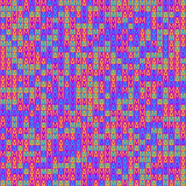 Soyut Geometrik Desen, üretken hesaplama sanatı, vektör illüstrasyonu