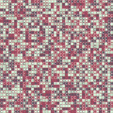 Soyut Geometrik Desen, üretken hesaplama sanatı, vektör illüstrasyonu