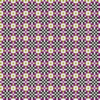 Soyut çapraz desenli üretken hesaplama sanatı çizimi