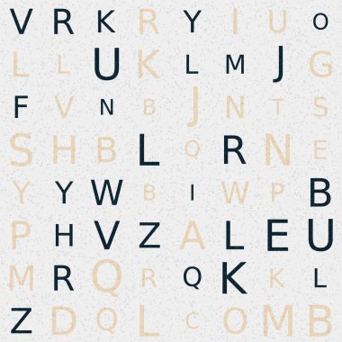 Soyut Geometrik Desen, üretken hesaplama sanatı, vektör illüstrasyonu