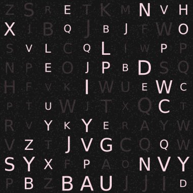 Soyut Geometrik Desen, üretken hesaplama sanatı, vektör illüstrasyonu