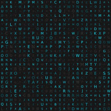 Soyut Geometrik Desen, üretken hesaplama sanatı, vektör illüstrasyonu