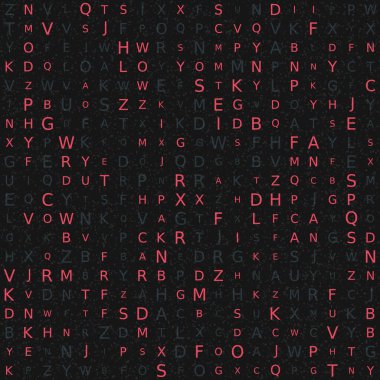 Soyut Geometrik Desen, üretken hesaplama sanatı, vektör illüstrasyonu