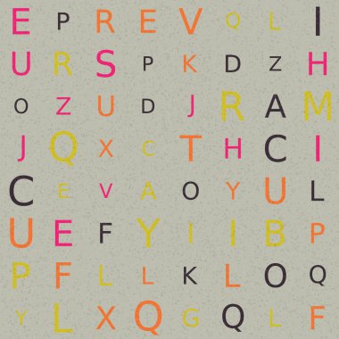 Soyut Geometrik Desen, üretken hesaplama sanatı, vektör illüstrasyonu