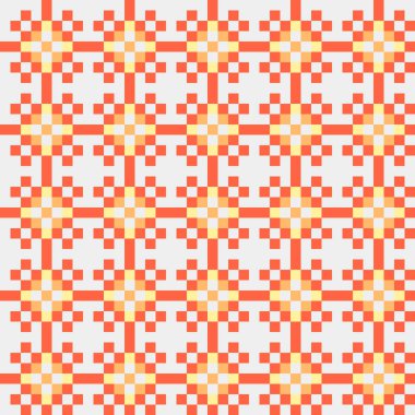 Soyut çapraz desen, üretken hesaplama sanatı, vektör illüstrasyonu 