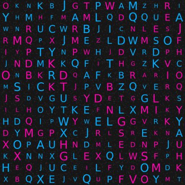 Soyut Geometrik Desen, üretken hesaplama sanatı, vektör illüstrasyonu