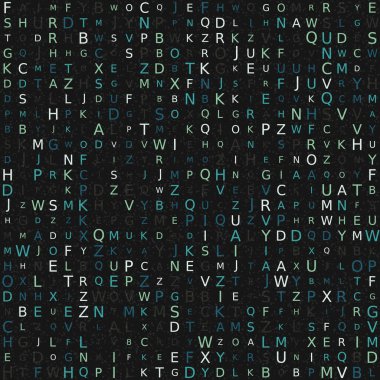 Soyut Geometrik Desen, üretken hesaplama sanatı, vektör illüstrasyonu