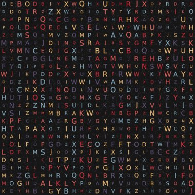 Soyut Geometrik Desen, üretken hesaplama sanatı, vektör illüstrasyonu