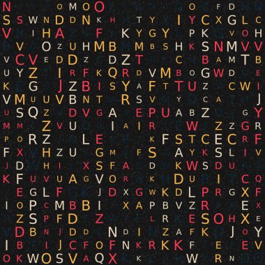 Soyut Geometrik Desen, üretken hesaplama sanatı, vektör illüstrasyonu