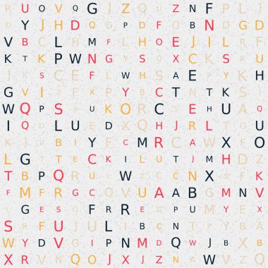 Soyut Geometrik Desen, üretken hesaplama sanatı, vektör illüstrasyonu 