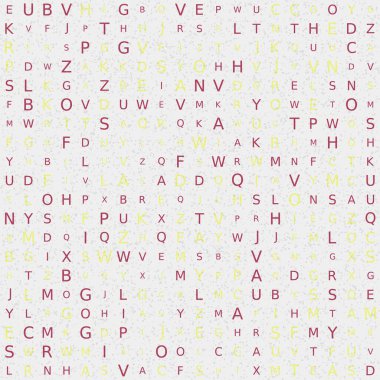 Soyut Geometrik Desen, üretken hesaplama sanatı, vektör illüstrasyonu 